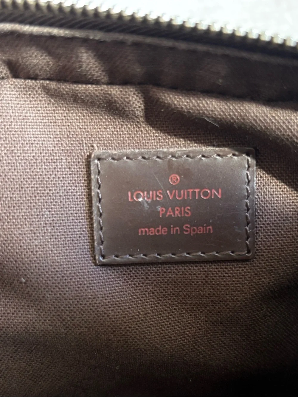 Authentic Louis Vuitton geronimos damier ebene discontinued mini bum bag